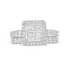 Thumbnail Image 3 of Previously Owned - 2.00 CT. T.W. Quad Princess-Cut Diamond Frame Bridal Set in 14K White Gold