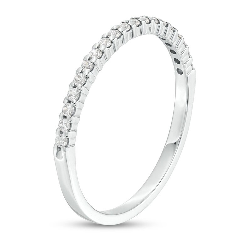 Previously Owned - 0.15 CT. T.W. Diamond Anniversary Band in 10K White Gold