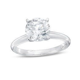 Previously Owned - 2.00 CT. Lab-Grown Diamond Solitaire Engagement Ring in 14K White Gold (F/SI2)