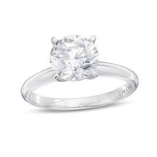 Previously Owned - 2.00 CT. Lab-Created Diamond Solitaire Engagement Ring in 14K White Gold (F/SI2)