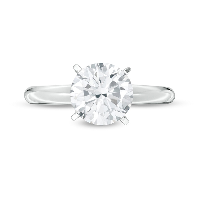 Main Image 4 of Previously Owned - 2.00 CT. Lab-Grown Diamond Solitaire Engagement Ring in 14K White Gold (F/SI2)