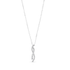 Thumbnail Image 1 of 0.75 CT. T.W. Certified Lab-Grown Diamond Criss-Cross Infinity Pendant in 14K White Gold (F/SI2)