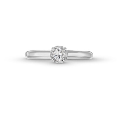 CT. Diamond Miracle Solitaire Engagement Ring in 14K White Gold