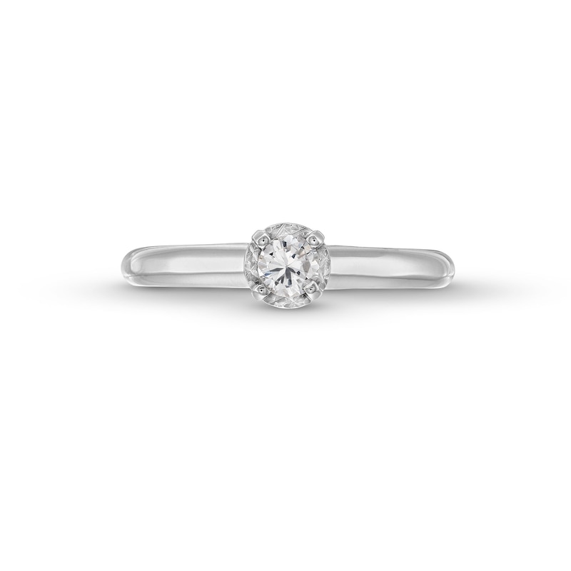 CT. Diamond Miracle Solitaire Engagement Ring in 14K White Gold