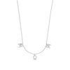 0.05 CT. T.W. Diamond "MOM" Station Necklace in Sterling Silver