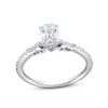 Thumbnail Image 1 of Oval Canadian Certified Centre Diamond 1.00 CT. T.W. Engagement Ring in 18K White Gold (I/SI2)