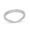 Thumbnail Image 1 of 0.25 CT. T.W. Diamond Scallop Edge Anniversary Band in 10K White Gold
