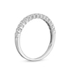 Thumbnail Image 2 of 0.25 CT. T.W. Diamond Scallop Edge Anniversary Band in 10K White Gold