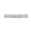 Thumbnail Image 4 of 0.25 CT. T.W. Diamond Scallop Edge Anniversary Band in 10K White Gold