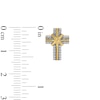 Thumbnail Image 3 of 0.20 CT. T.W. Diamond Cross Stud Earrings in 10K Gold