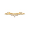 0.12 CT. T.W. Diamond Contour Leaf Vine Anniversary Band in 14K Gold