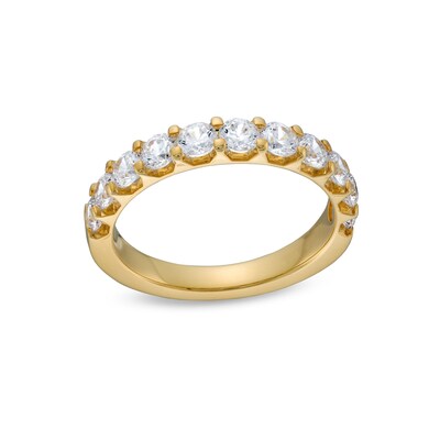 1.20 CT. T.W. Certified Lab-Created Diamond Eleven Stone Anniversary Band in 14K Gold (F/SI2)