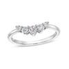 0.40 CT. T.W. Canadian Certified Diamond Graduated Five Stone Contour Anniversary Band in 14K White Gold (I/I2)