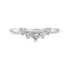 0.40 CT. T.W. Canadian Certified Diamond Graduated Five Stone Contour Anniversary Band in 14K White Gold (I/I2)