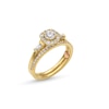 Thumbnail Image 3 of Perfect Fit 0.75 CT. T.W. Certified Lab-Grown Diamond Cushion-Shaped Frame Collar Bridal Set in 14K Gold (F/SI2)