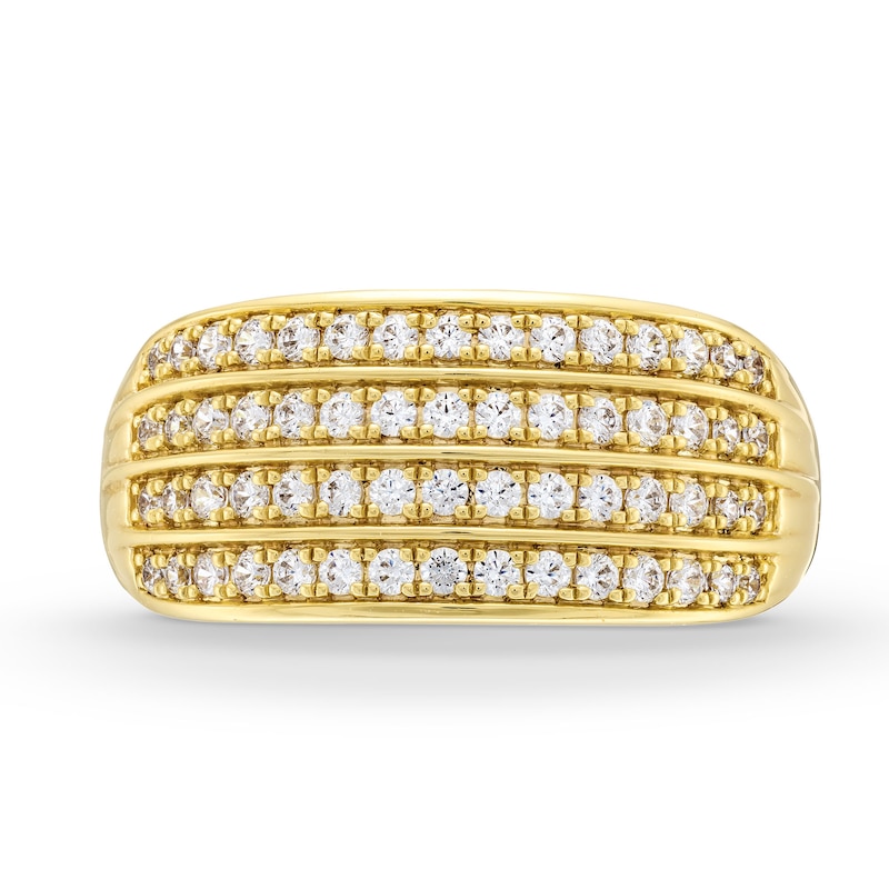 0.50 CT. T.W. Diamond Multi-Row Anniversary Band in 10K Gold