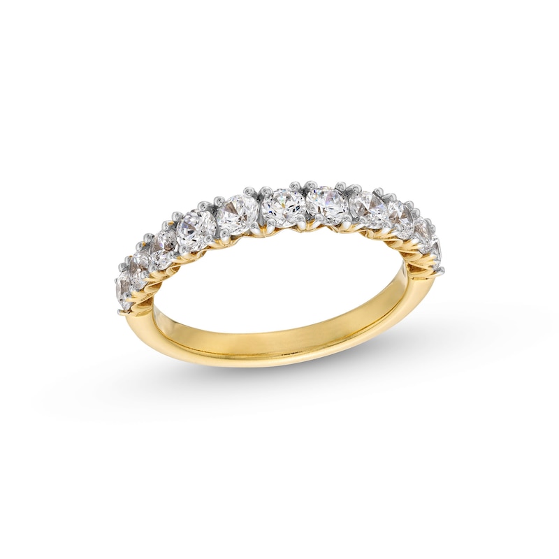 Main Image 1 of 1.00 CT. T.W. Certified Lab-Grown Diamond Eleven Stone Anniversary Band in 14K Gold (F/SI2)