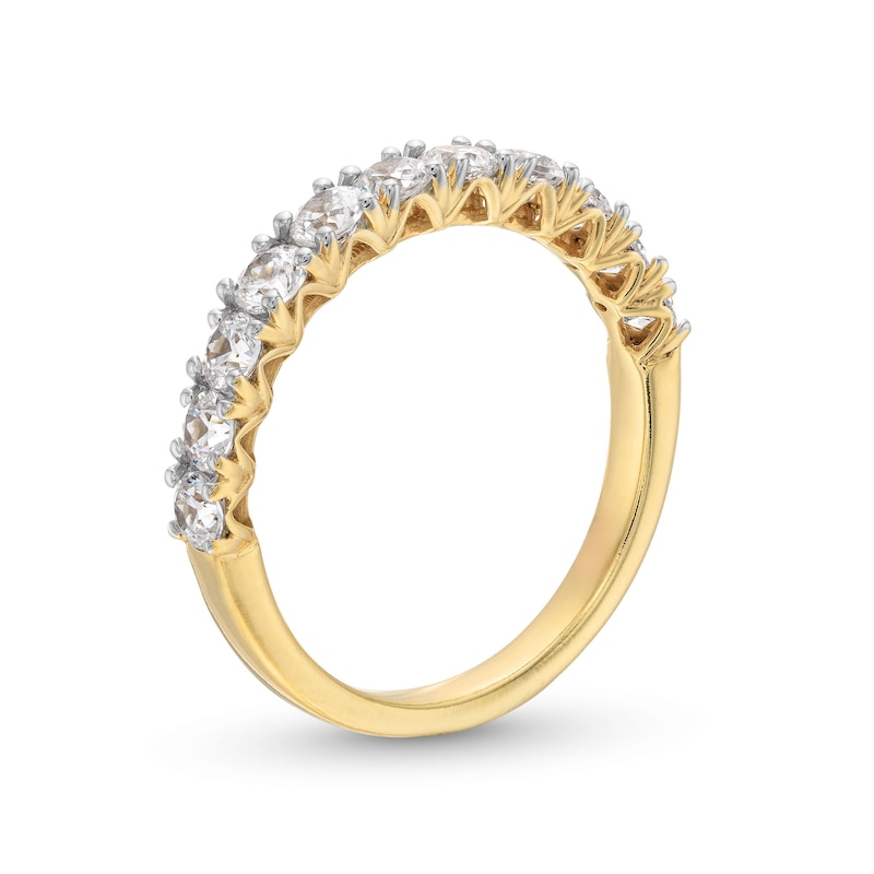 Main Image 3 of 1.00 CT. T.W. Certified Lab-Grown Diamond Eleven Stone Anniversary Band in 14K Gold (F/SI2)