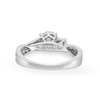 Thumbnail Image 5 of 0.25 CT. T.W. Diamond Past Present Future® Miracle Bypass Twist Shank Engagement Ring in 10K White Gold