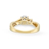 Thumbnail Image 5 of 0.25 CT. T.W. Diamond Past Present Future® Miracle Bypass Twist Shank Engagement Ring in 10K Gold