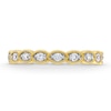 Thumbnail Image 4 of 0.25 CT. T.W. Diamond Scallop Vintage-Style Stackable Anniversary Band in 10K Gold