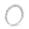 Thumbnail Image 3 of 0.30 CT. T.W. Marquise and Round Diamond "XO" Stackable Anniversary Band in 10K White Gold