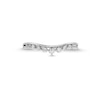 Thumbnail Image 4 of 0.25 CT. T.W. Diamond Crown Contour Anniversary Band in 10K White Gold