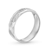 Thumbnail Image 3 of 0.25 CT. T.W. Diamond Pattern Vintage-Style Anniversary Band in 10K White Gold