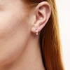 Thumbnail Image 2 of 0.085 CT. T.W. Mtuli-Diamond Trio Drop Earrings in 10K Gold