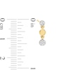 Thumbnail Image 3 of 0.085 CT. T.W. Mtuli-Diamond Trio Drop Earrings in 10K Gold
