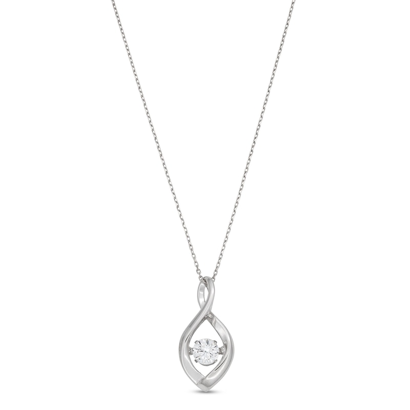 Unstoppable Love™ 0.50 CT. Certified Lab-Grown Diamond Solitaire Infinity Drop Pendant in 10K White Gold (F/SI2)