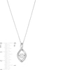Thumbnail Image 3 of Unstoppable Love™ 0.50 CT. Certified Lab-Grown Diamond Solitaire Infinity Drop Pendant in 10K White Gold (F/SI2)