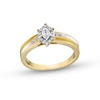 Thumbnail Image 1 of 0.16 CT. T.W. Marquise Diamond Frame Promise Ring in 10K Gold