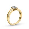 Thumbnail Image 3 of 0.16 CT. T.W. Marquise Diamond Frame Promise Ring in 10K Gold