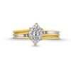 Thumbnail Image 4 of 0.16 CT. T.W. Marquise Diamond Frame Promise Ring in 10K Gold