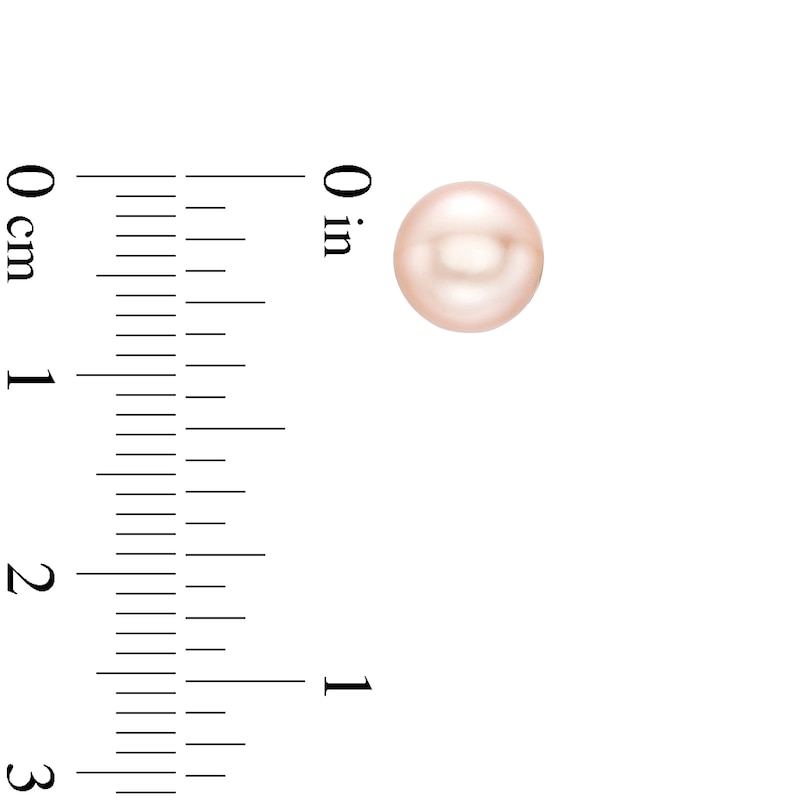 Main Image 5 of EFFY™ Collection Pink Freshwater Cultured Pearl Necklace, Bracelet and Stud Earrings Set with 14K Rose Gold Clasp