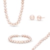 Thumbnail Image 7 of EFFY™ Collection Pink Freshwater Cultured Pearl Necklace, Bracelet and Stud Earrings Set with 14K Rose Gold Clasp