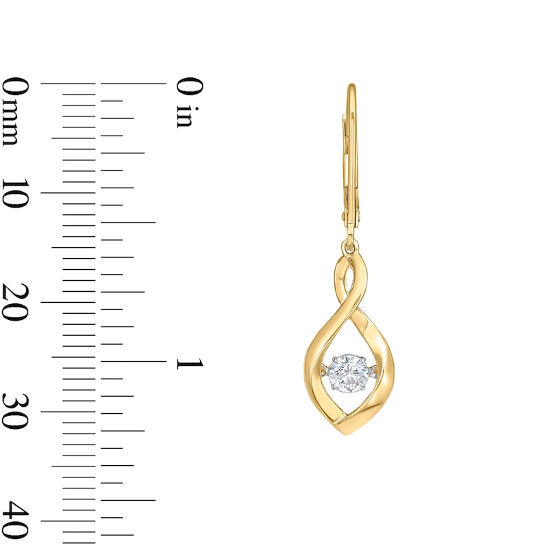 Main Image 4 of Unstoppable Love™ 0.50 CT. T.W. Certified Lab-Grown Diamond Drop Earrings in 10K Gold (F/SI2)