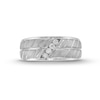 Thumbnail Image 4 of 0.12 CT. T.W. Diamond Four Stone Slant Pattern Anniversary Band in 10K White Gold