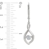 Unstoppable Love™ 1.00 CT. T.W. Certified Lab-Created Diamond Solitaire Infinity Drop Earrings in 10K White Gold (F/SI2)
