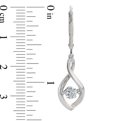 Unstoppable Love™ 1.00 CT. T.W. Certified Lab-Created Diamond Solitaire Infinity Drop Earrings in 10K White Gold (F/SI2)