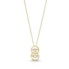 Thumbnail Image 1 of Unstoppable Love™ 0.15 CT. T.W. Diamond Interlocking Circles Pendant in Sterling Silver with 14K Gold Plate