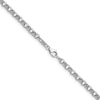 Thumbnail Image 2 of 3.4mm Rolo Chain Necklace in Solid Platinum - 18"