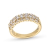 Thumbnail Image 0 of Vera Wang Love Collection 0.95 CT. T.W. Marquise and Round Diamond Triple Row Anniversary Band in 14K Gold