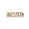 Thumbnail Image 3 of Vera Wang Love Collection 0.95 CT. T.W. Marquise and Round Diamond Triple Row Anniversary Band in 14K Gold