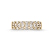 Thumbnail Image 2 of Vera Wang Love Collection 0.95 CT. T.W. Marquise and Round Diamond Triple Row Anniversary Band in 14K Gold