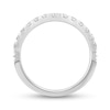 Thumbnail Image 3 of Enchanted Disney Majestic Princess 0.45 CT. T.W. Diamond Contour Anniversary Band in 14K White Gold