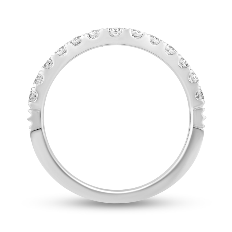 Main Image 3 of Enchanted Disney Majestic Princess 0.45 CT. T.W. Diamond Contour Anniversary Band in 14K White Gold