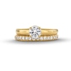 Thumbnail Image 4 of Perfect Fit 1.00 CT. T.W. Certified Lab-Grown Diamond Vintage-Style Bridal Set in 14K Gold (F/SI2)
