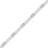 Thumbnail Image 2 of 0.75 CT. T.W. Diamond Bar Link Bracelet in Sterling Silver - 7.25”